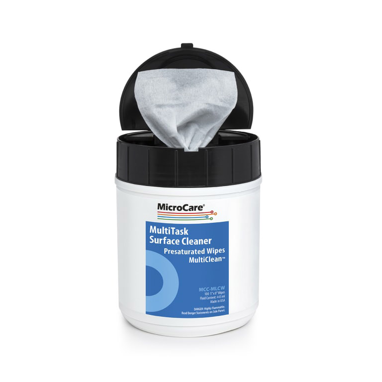 MicroCare MCC-MLCW表面清洁预浸擦拭纸MultiTask Surface Cleaner Presaturated Wipe - MultiClean